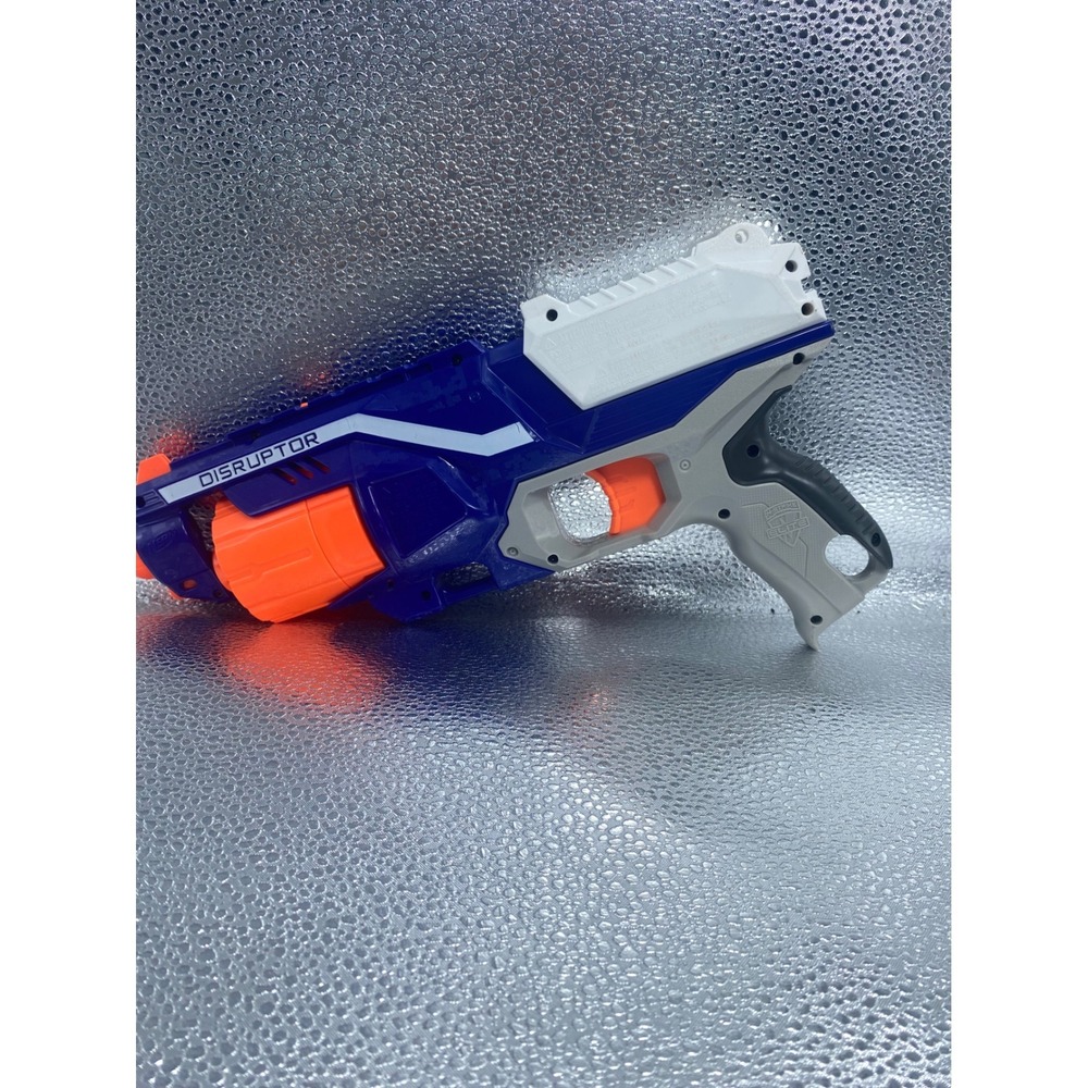 Nerf N-Strike Elite Disruptor Blaster Blue Orange White Toy Foam Dart Gun B9837